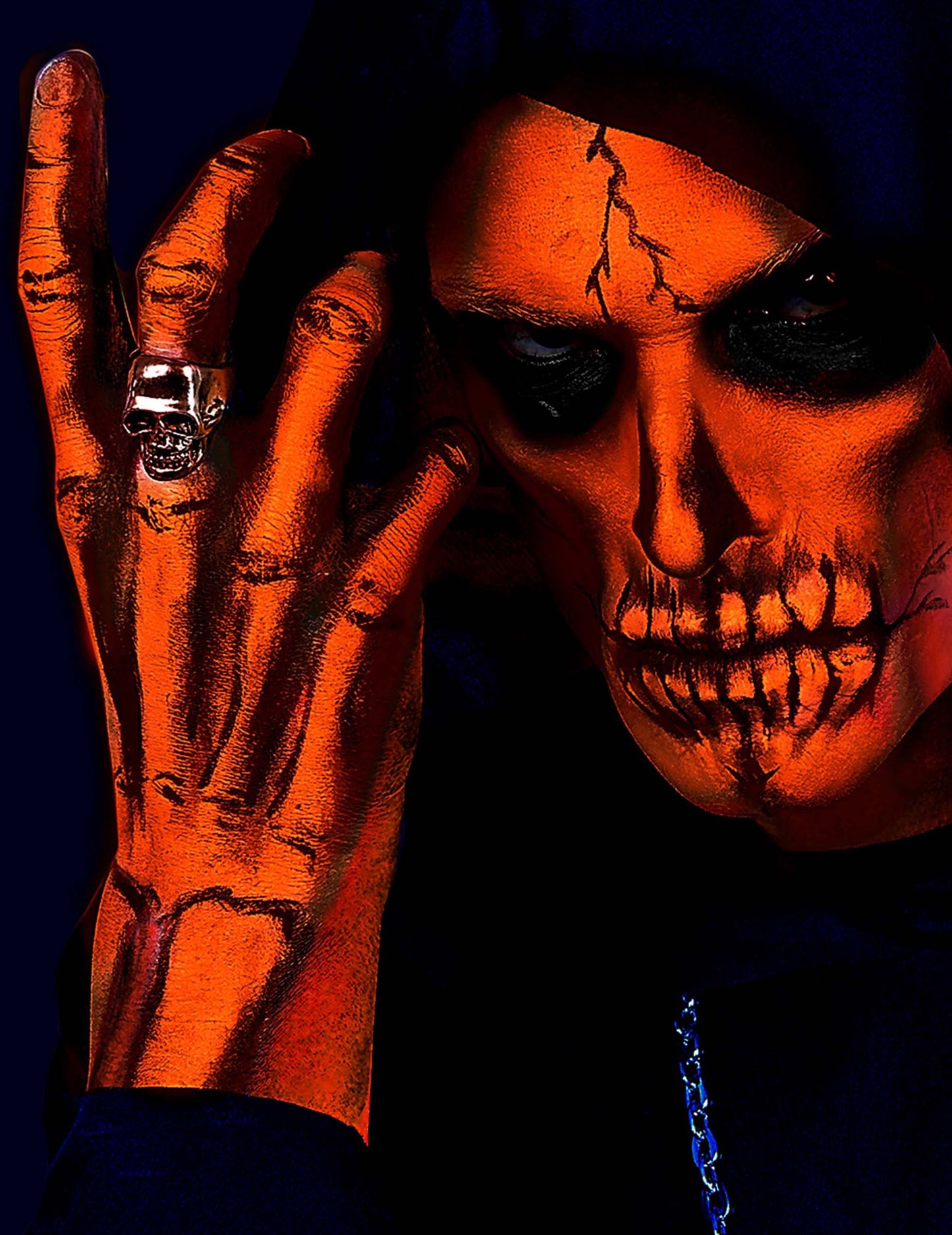 Fluo narančasta neonska šminka 30 ml