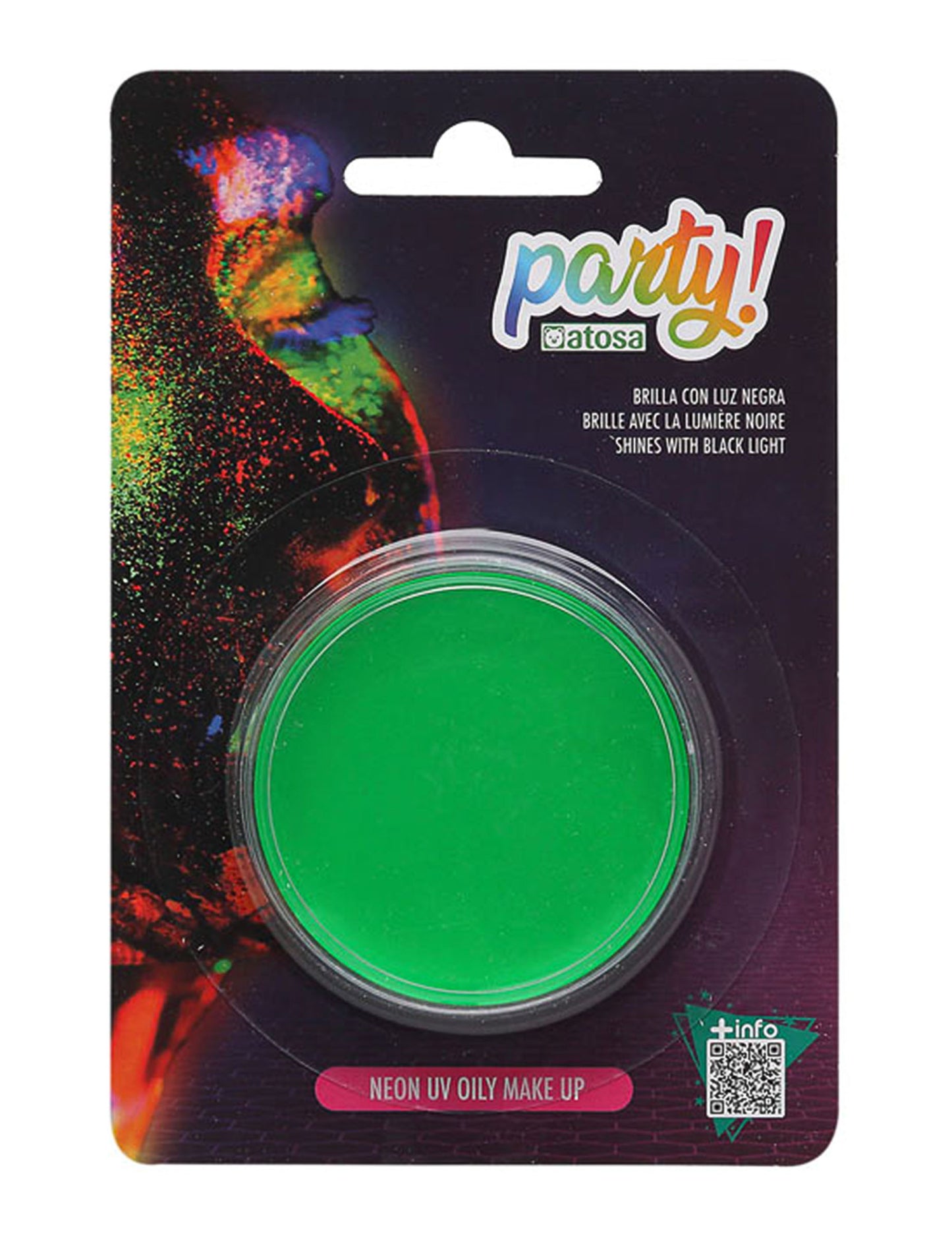 Fluo zelena neonska šminka 7,8 g