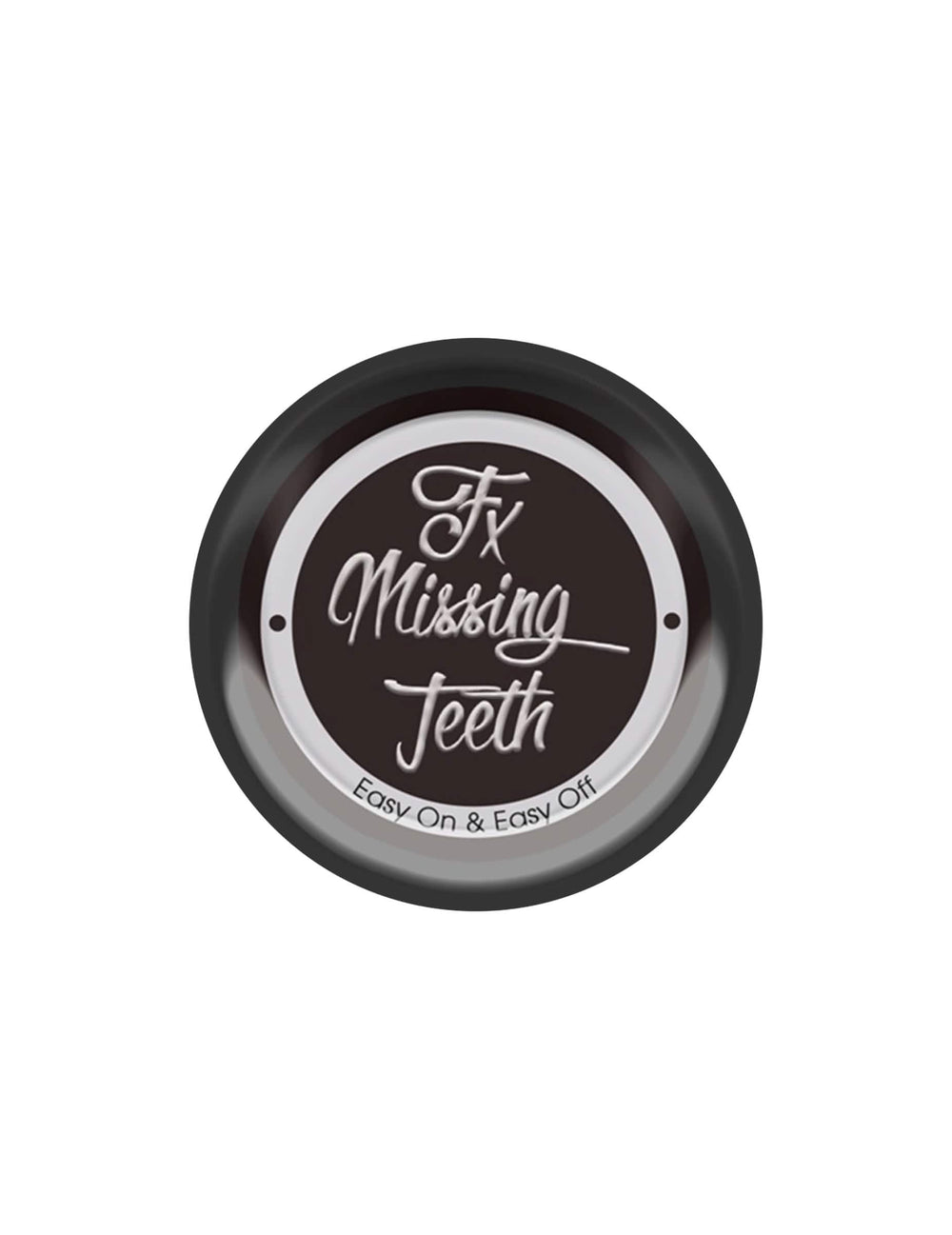 Gros plan sur le couvercle du maquillage pour dent noire