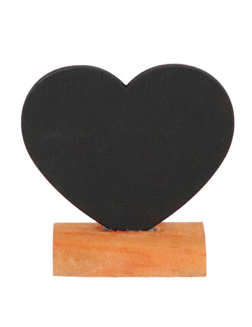 Kartica za mjesto u obliku srca od škriljevca 7 x 7 cm vintage vjenčanje