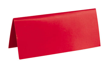 Marque-places rectangulaires rouges en carton lot de 10