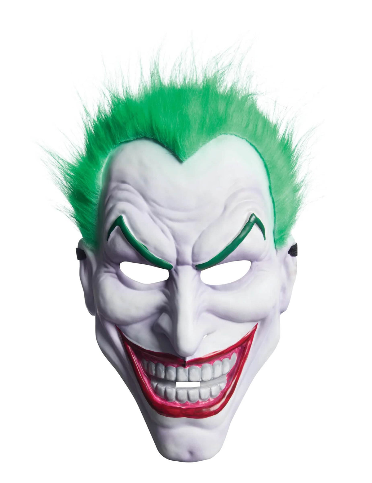 Prednji pogled na masku s perikom Joker za odrasle