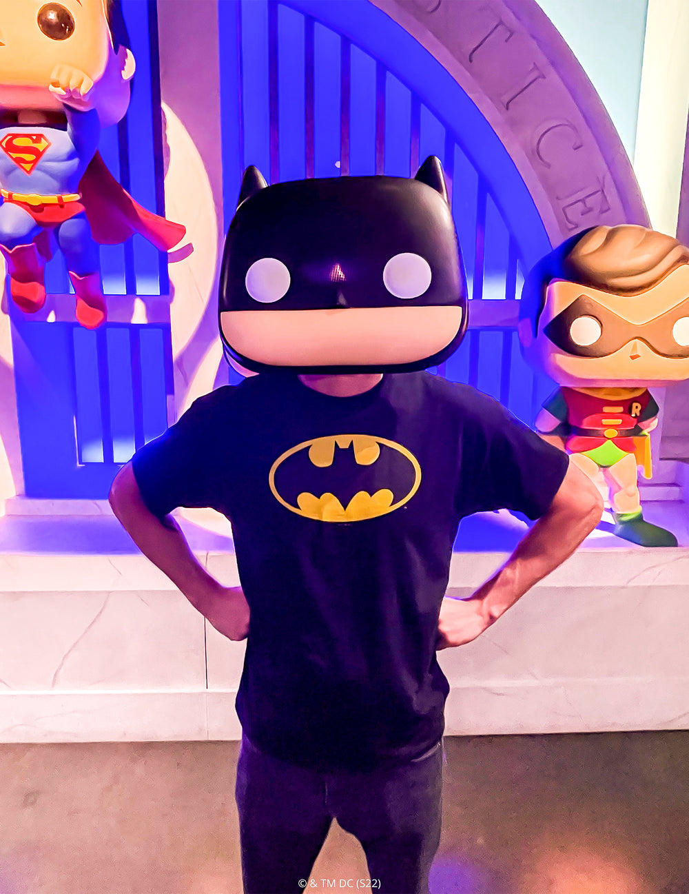 Mise en situation du masque Batman Funko Pop™