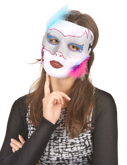 Sjajna bijela maska ​​odrasla osoba