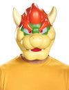 Masque Bowser Nintendo® pour adulte jaune et orange avec cornes