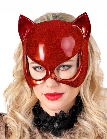 Maska za odrasle crvene mačke