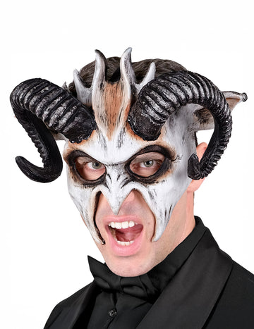 Maska s bijelim demonom odraslih roga