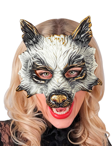 Maska za odrasle pozlaćene vukove