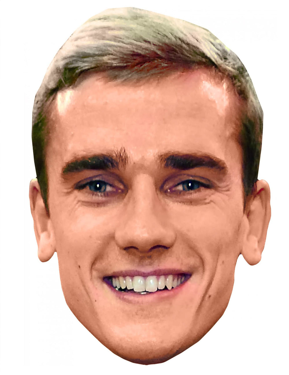 Kartonska maska Antoine Griezmann za odrasli s realističnim nasmiješenim licem