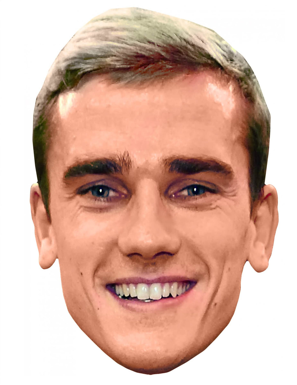 Kartonska maska Antoine Griezmann za odrasli s realističnim nasmiješenim licem