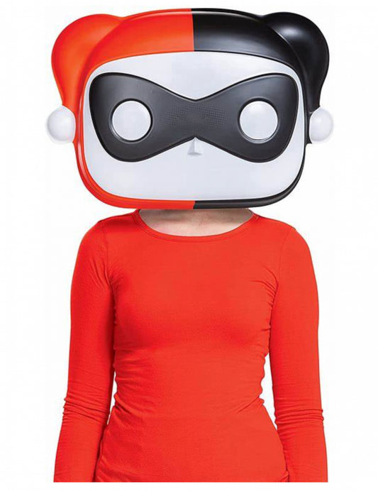 Vue de face du masque Funko Pop™ Harley Quinn pour adulte