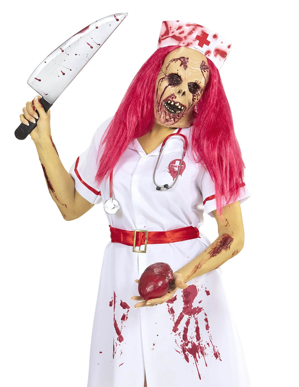 Scenska situacija s integralnom maskom zombiji medicinske sestre