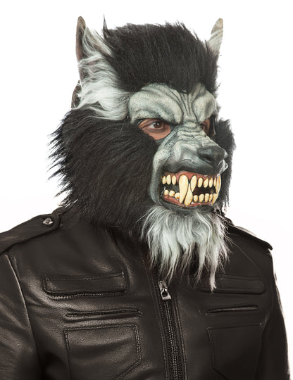 Puna maska ​​vuk garou siva odrasla osoba