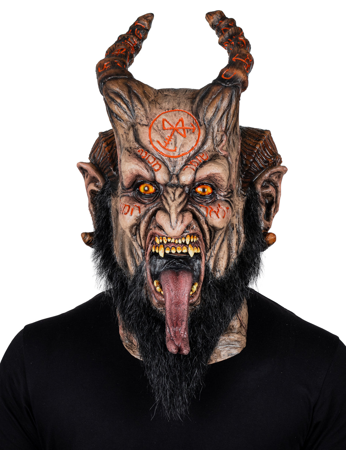Vue de face du masque intégral monstre de l'apocalypse pour adulte