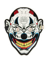 Masque joker lumineux pour adulte blanc noir et rouge