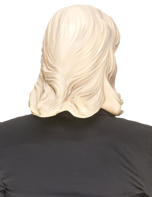 Vue de dos du masque humoristique en latex Marine