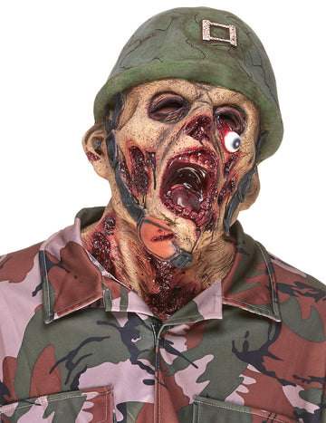 Latex maska ​​vojnik zombie odrasla osoba