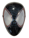 Masque Miles Morales Spiderman pour enfant noir avec contours des yeux rouges et bleus