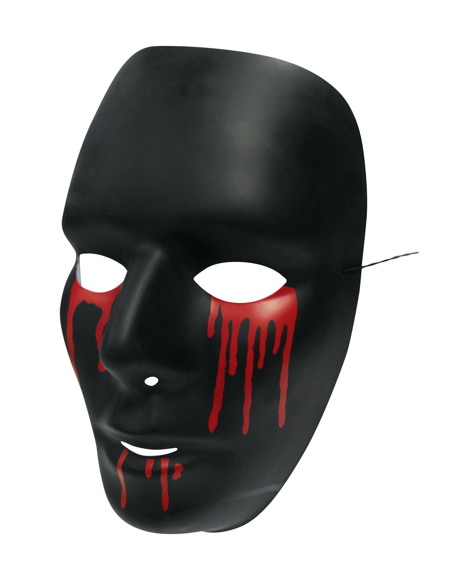 Crna maska ​​s krvnim suzama u krvi za Noć vještica
