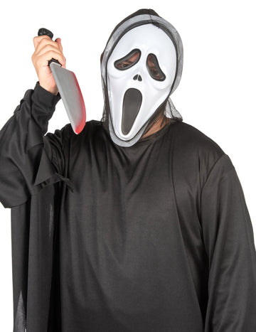 Crno -bijela maska u odraslim psycopath plastičnim psycopathom