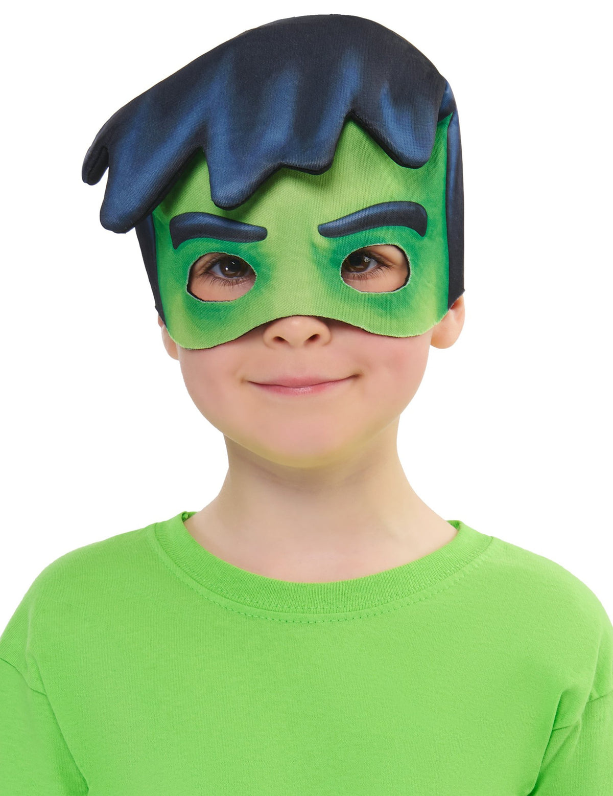 Masque preschool Hulk pour enfant vert et noir