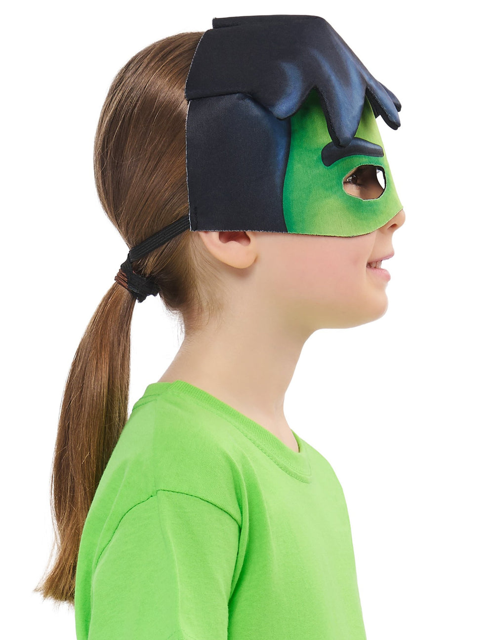 Vue de profil du masque preschool Hulk pour enfant