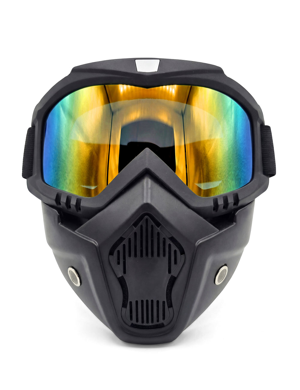 Vue de face du masque protection militaire pour adulte