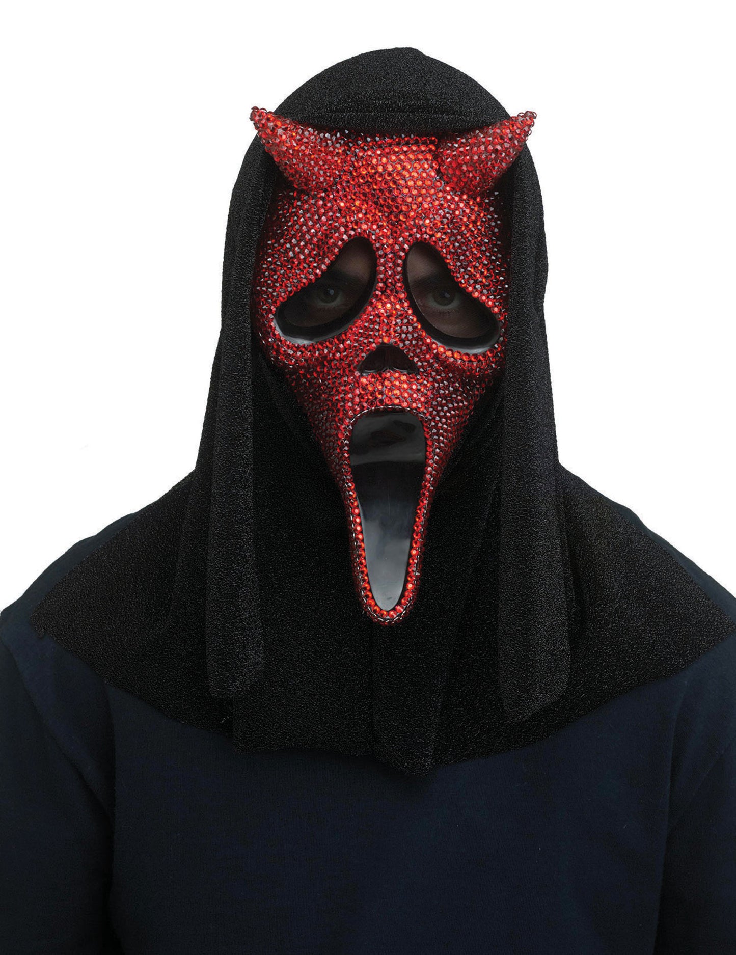 Scream™ crvena đavolska maska sa štrasom za odrasle 