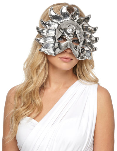 Masque soleil argent en plastique adulte