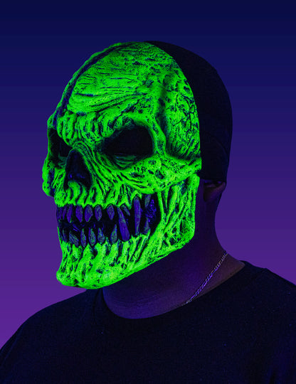 Odrasli Zelena demonska maska ​​skeleta