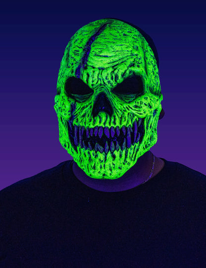 Odrasli Zelena demonska maska ​​skeleta