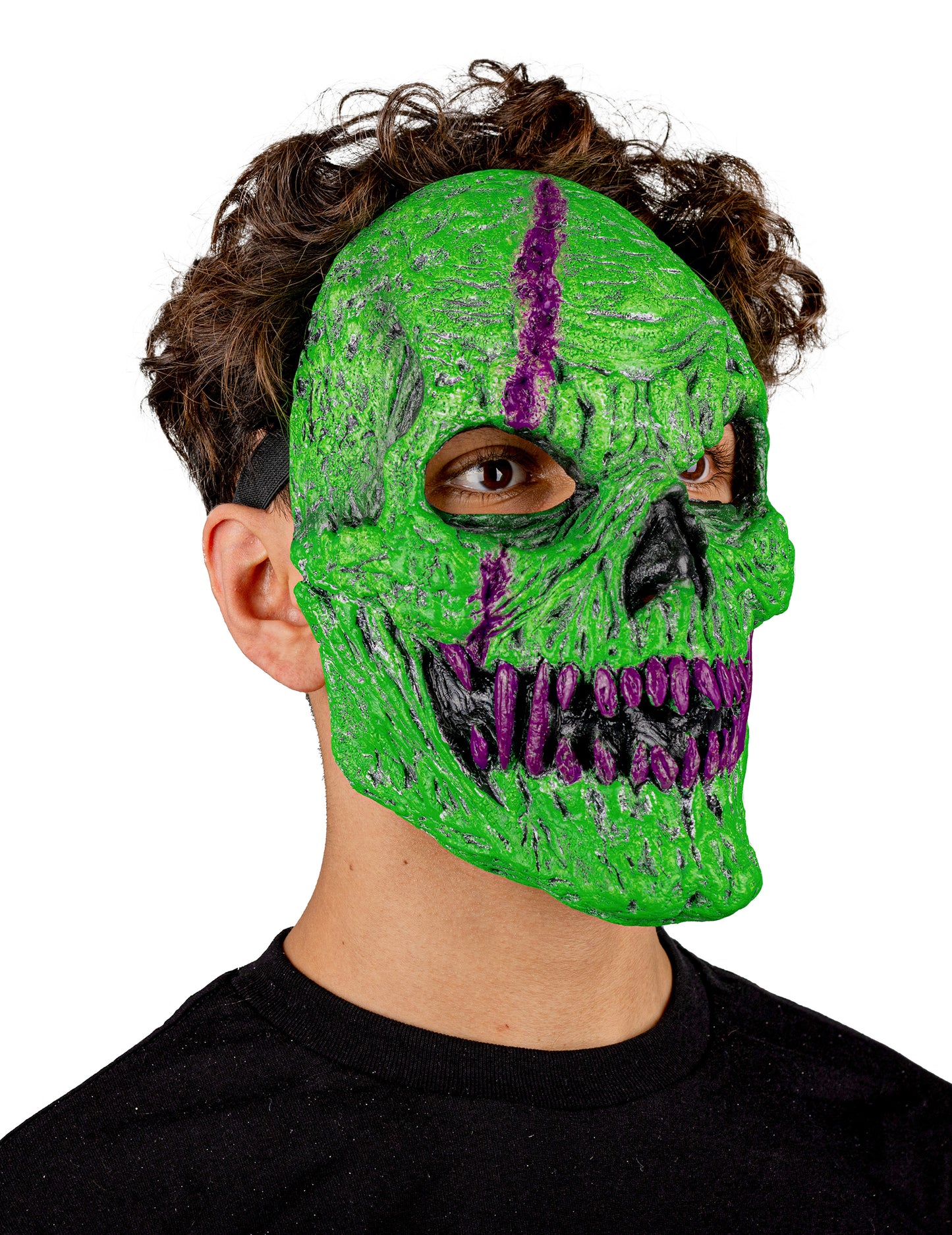 Odrasli Zelena demonska maska ​​skeleta