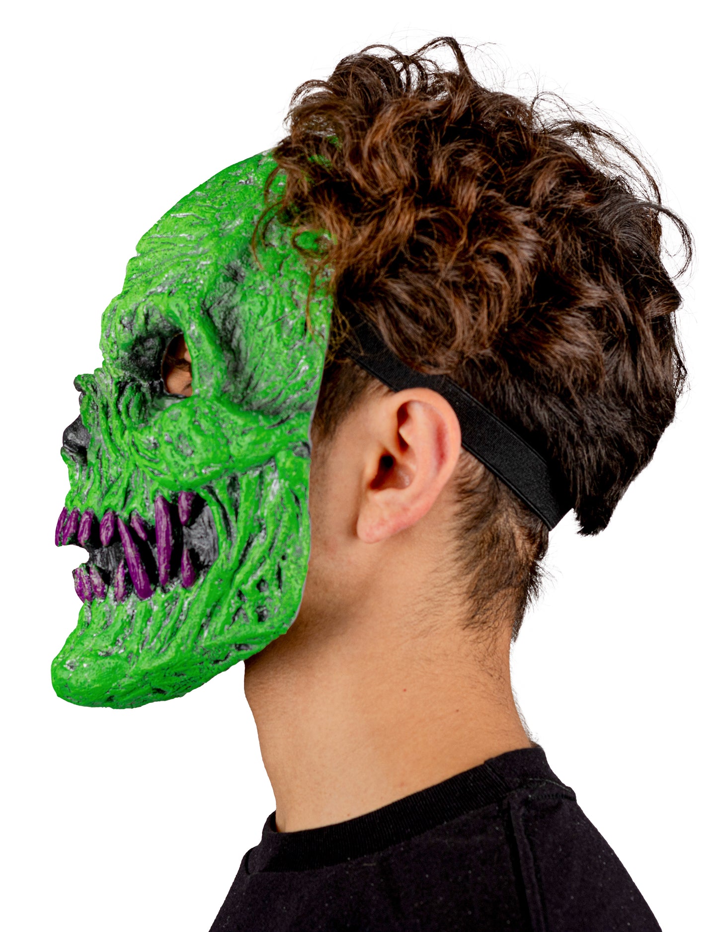 Odrasli Zelena demonska maska ​​skeleta