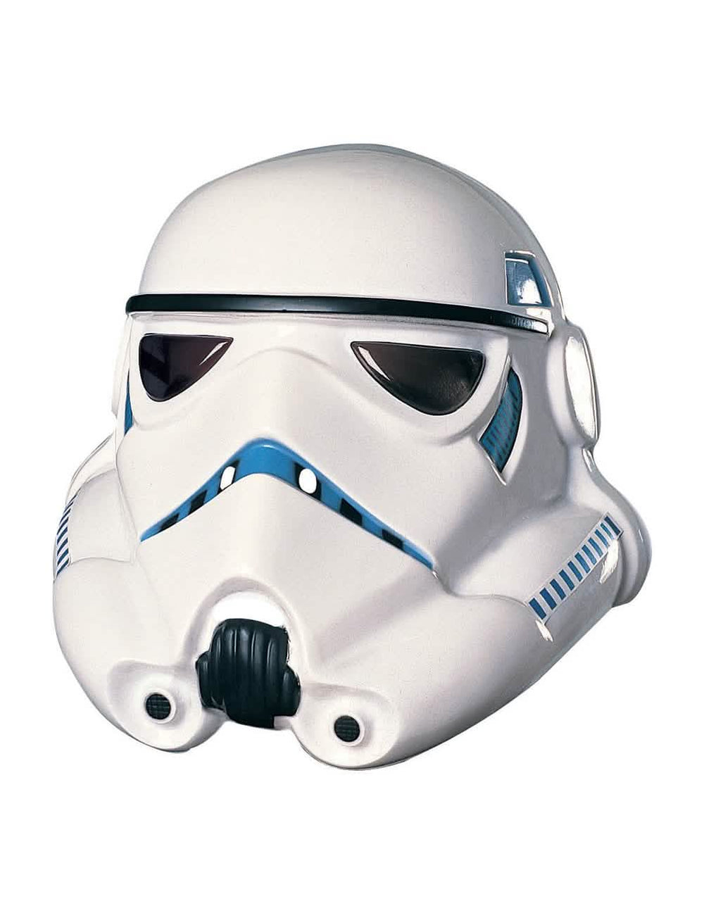 PVC mask Stormtrooper za odrasli bijela s plavim detaljima