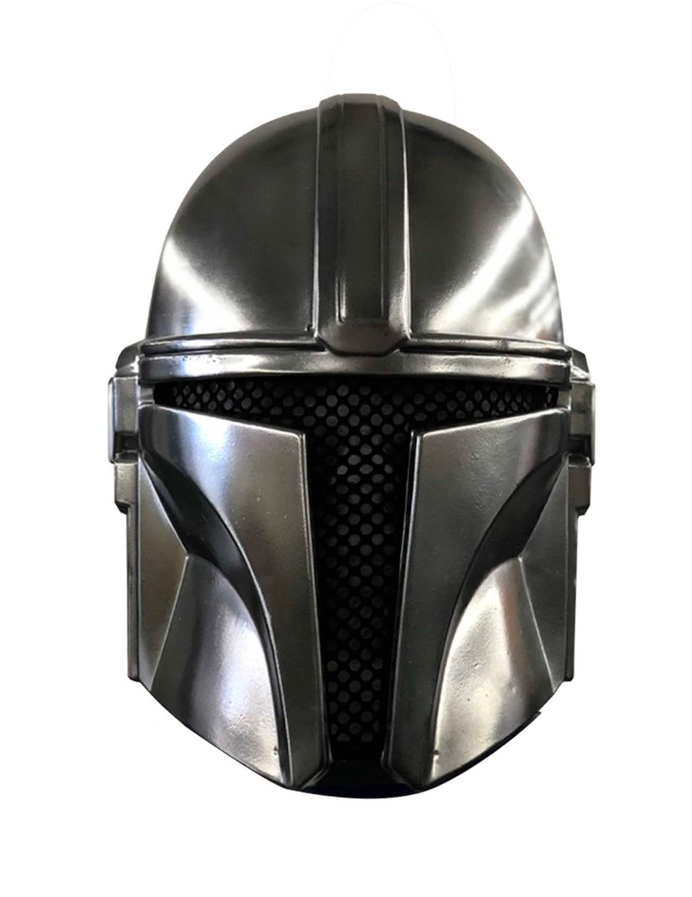 Maska The Mandalorian za dijete, metalno siva s crnim vizirom