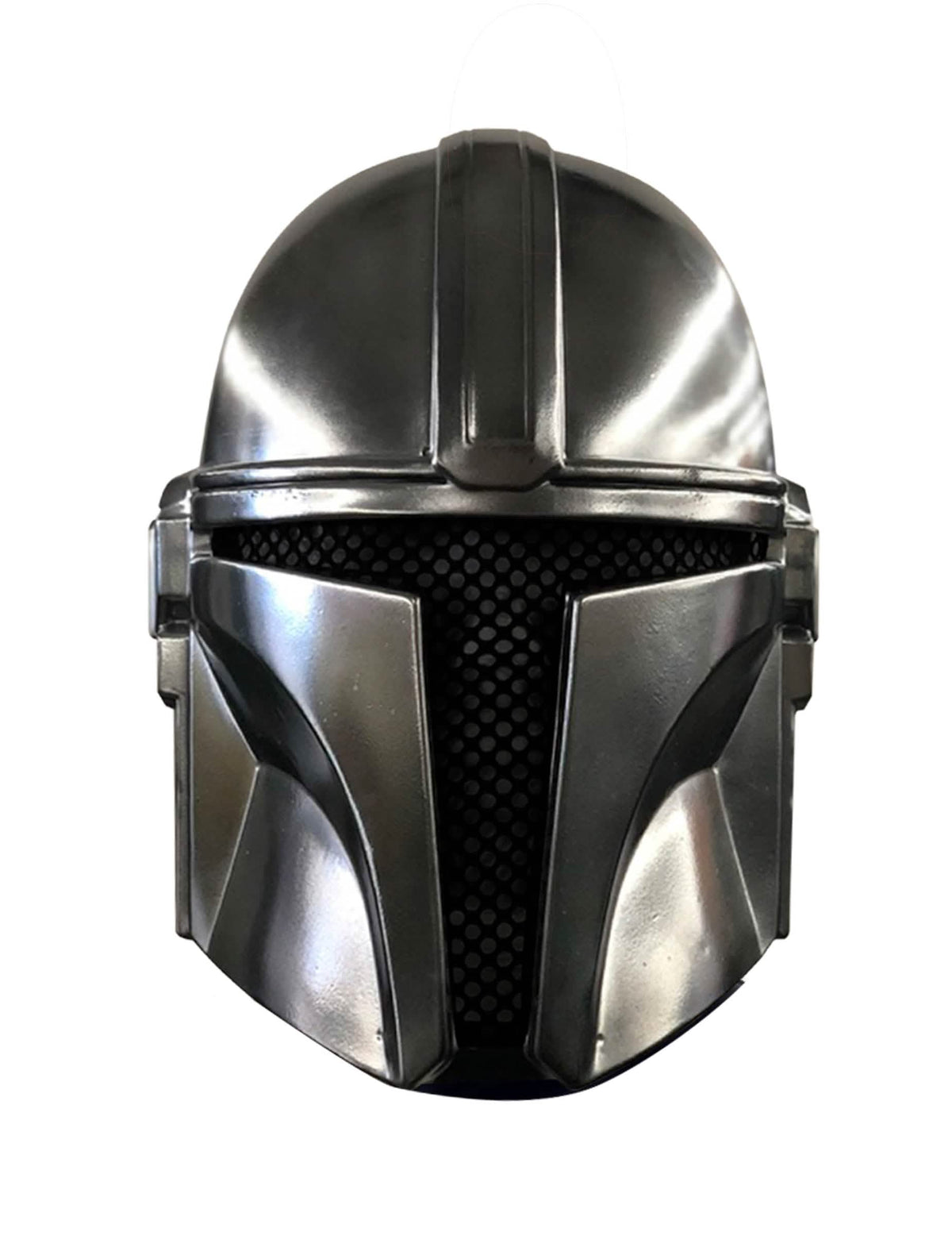 Maska The Mandalorian za dijete, metalno siva s crnim vizirom
