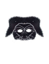 Masque vénitien avec tricorne pour adulte noir et argent