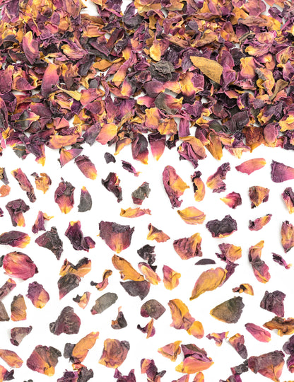 Velika vrećica suhih konfeta od prirodnog cvijeća, 400 g, ružičaste i narančaste boje