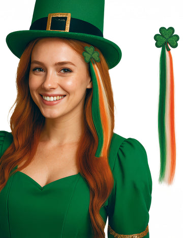 Irski pramen kose s djetelinom