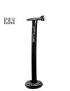 Micro sur pied gonflable superstar pour adulte noir et gris avec effet sonore