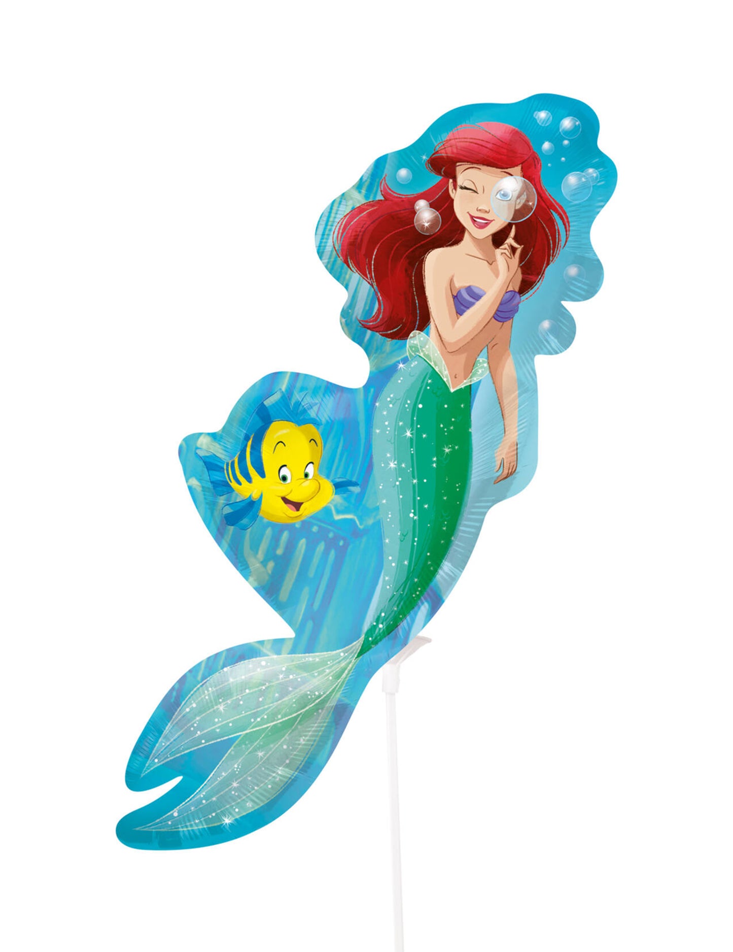 Mini aluminijski balon Ariel Mala Sirena™ 15 x 39 cm