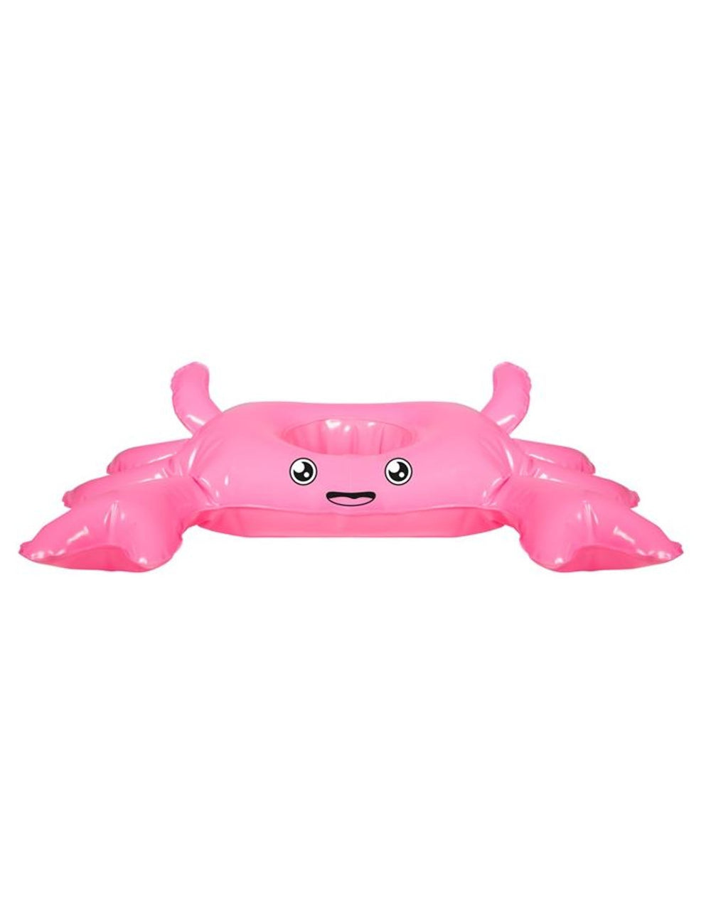 Mini bouée pour boissons Crabe pour adulte rose