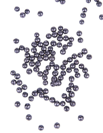Mini tamnoplave kuglice s glitterom, 8 mm, 10 g, za dekoraciju stola