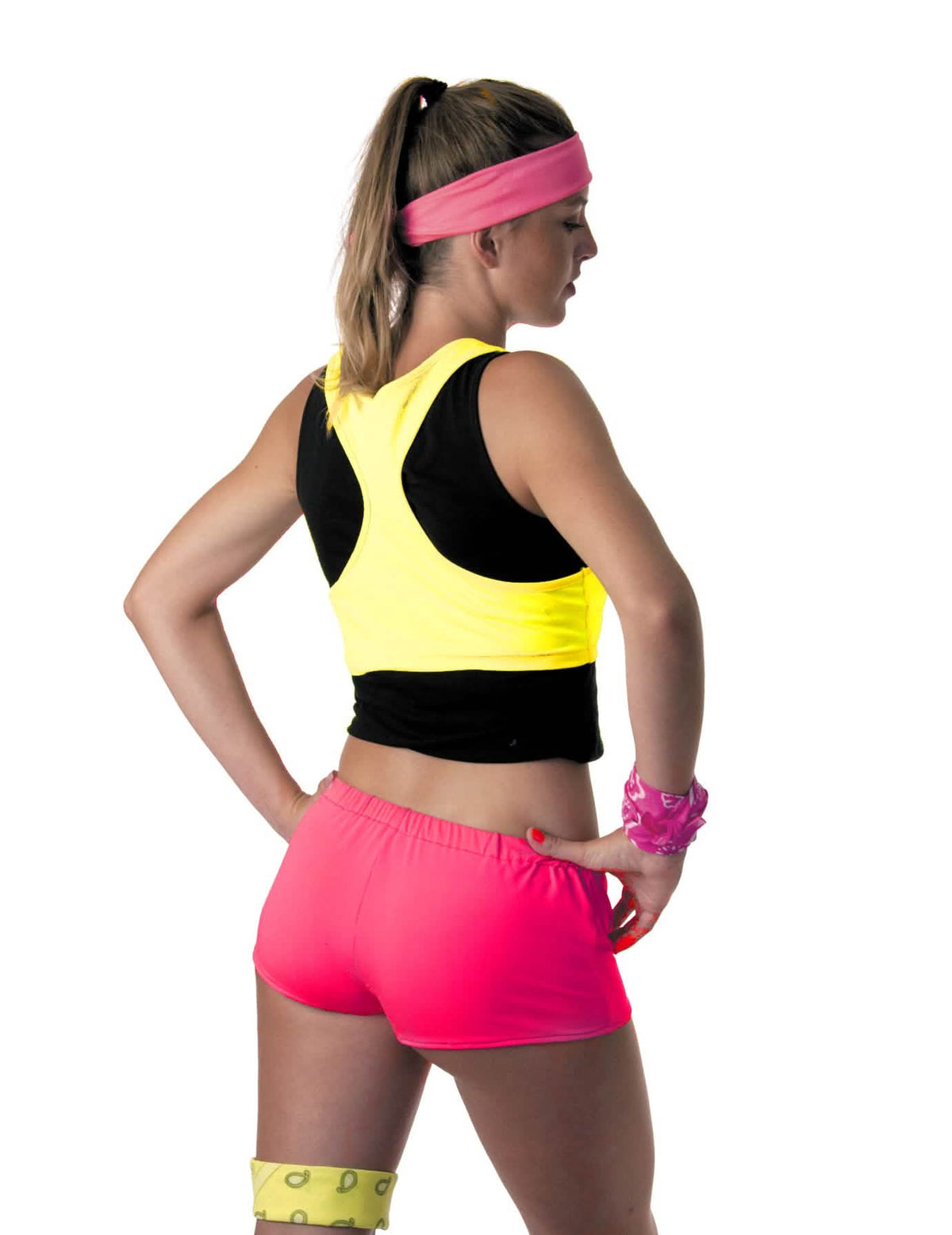 Mini kratke hlače za ženu u fluo roza boji