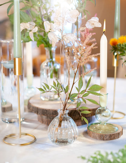 Mini retro staklena vaza 10 cm