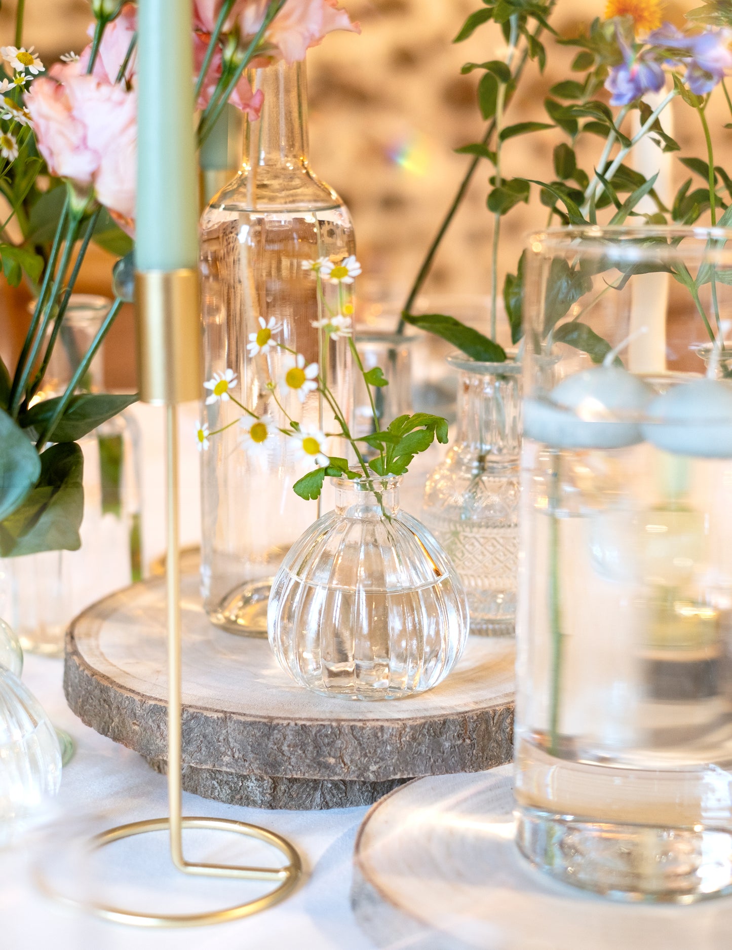 Mini retro staklena vaza 10 cm