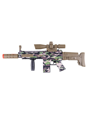 Kamuflažna mitraljez s efektom dima, zvukom i svjetlom 