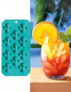 Moule à glaçon cactus turquoise pour cocktail