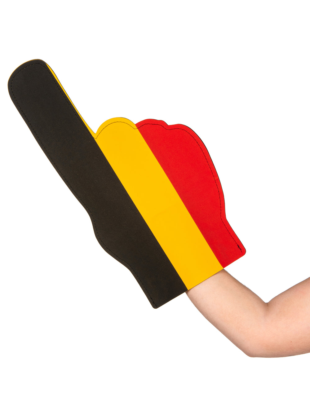 Vue de profil de la main en mousse Belgique