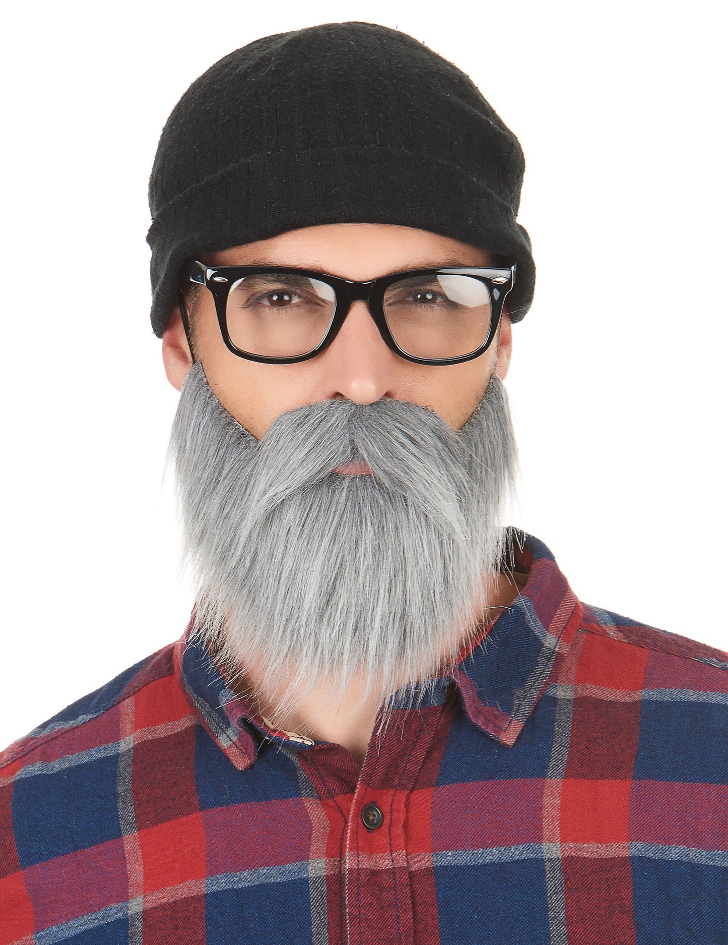 Odrasli sivi brkovi i brada